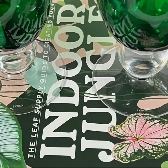 2 Lenox Holiday Gems Emerald Green All Purpose Wine Glass 8879547 Goblet Gift - Picture 10 of 13